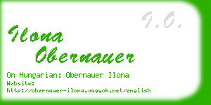 ilona obernauer business card